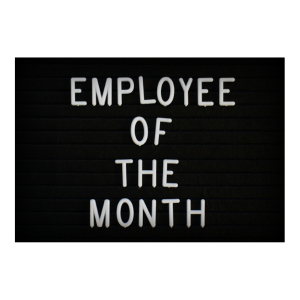 employee of the month sign